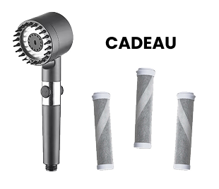 Pommeau de douche + 3 filtres OFFERTS